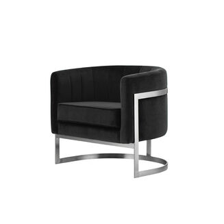 Fotel Glam Elegance Metalowy Stelaż Plusz - 13