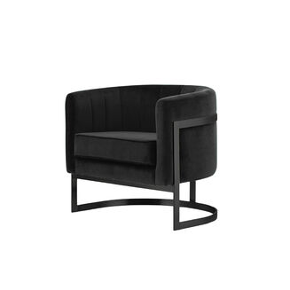 Fotel Glam Elegance Metalowy Stelaż Plusz - 15