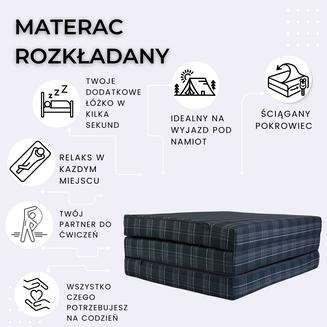 Materac VW GTD - L 195x80x9 cm - 2