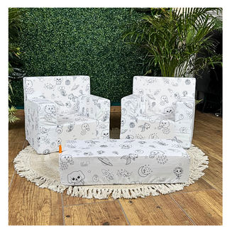 Zestaw Kolorowanka GRATIS Flamastry  / 2 Foteliki + Stolik - 7