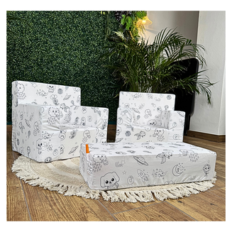 Zestaw Kolorowanka GRATIS Flamastry  / 2 Foteliki + Stolik - 6