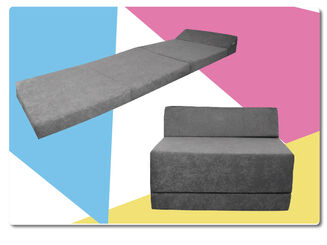 Materac Turystyczny Rozkładany Skos Kwiatki szare 200x70x10 - 6