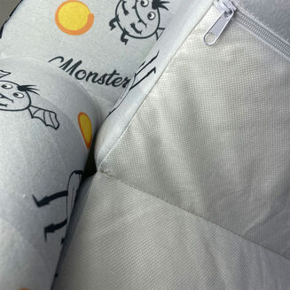 Sofka dziecięca  mała Szara Monster - 3
