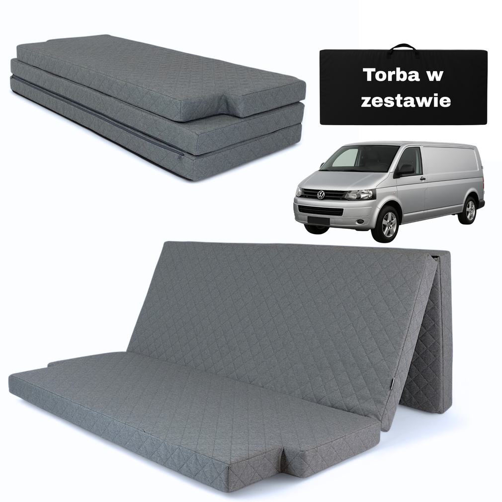 Materac Turystyczny Rozkładany do Auta | Volkswagen Multivan T5 / T6