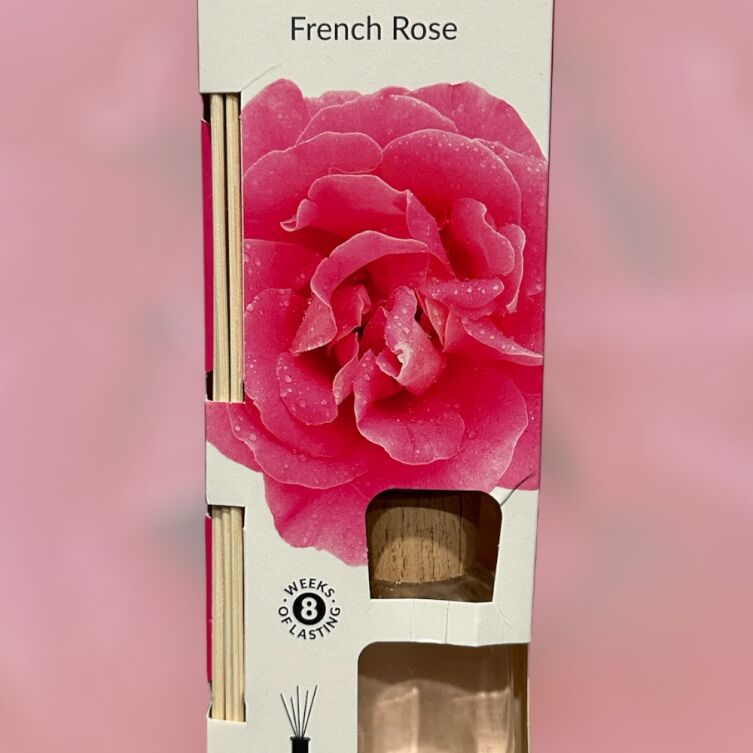 Dyfuzor zapachowy D-aroma Reed Diffuzer 100ml French Rose – Elegancja i Spokój w Twoim Domu