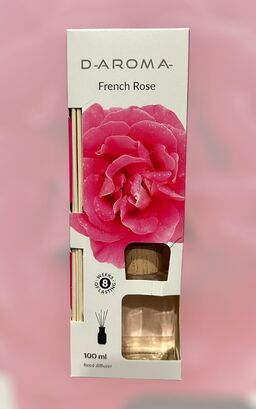 Dyfuzor zapachowy D-aroma Reed Diffuzer 100ml French Rose – Elegancja i Spokój w Twoim Domu