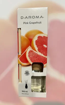 Dyfuzor zapachowy D-aroma Reed Diffuzer 100ml Pink Grapefruit – Energetyczna Świeżość w Twoim Domu