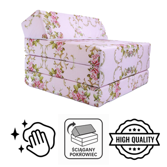 MATERAC RÓŻOWE KWIATY SKOS ROZKŁADANY - 5