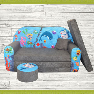 Sofa kanapa dla dzieci rozkładana Ocean II - 2