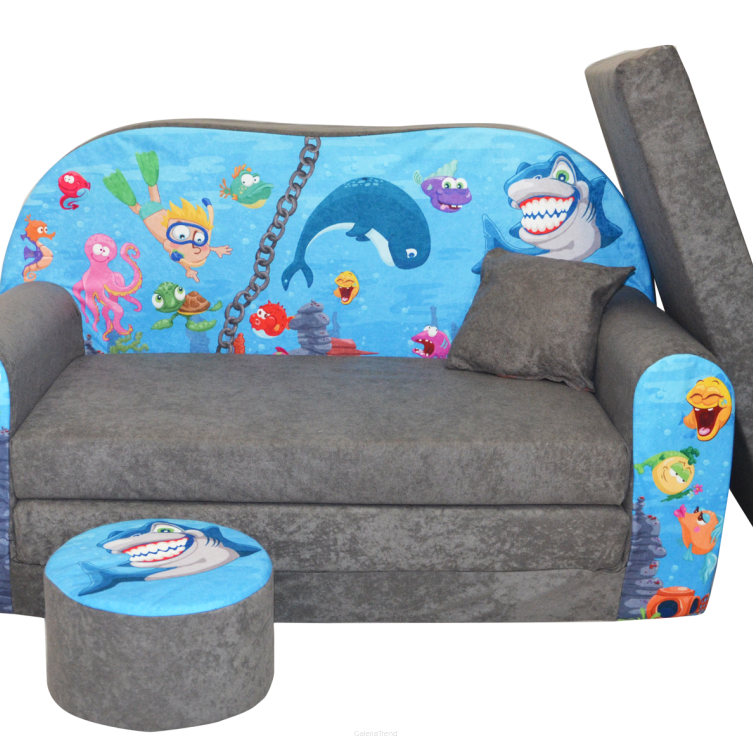 Sofa kanapa dla dzieci rozkładana Ocean II