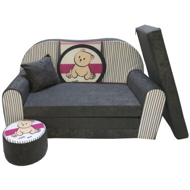 Sofa kanapa dla dzieci rozkładana Teddy w Paski
