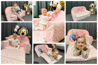 Sofa kanapa dla dzieci rozkładana Teddy Bear - 5