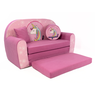 Sofa kanapa dla dzieci rozkładana Magiczny Jednorożec - 2