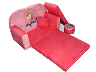 Sofa Dziecięca Kanapa Łóżko Magiczny Jednorożec - 3