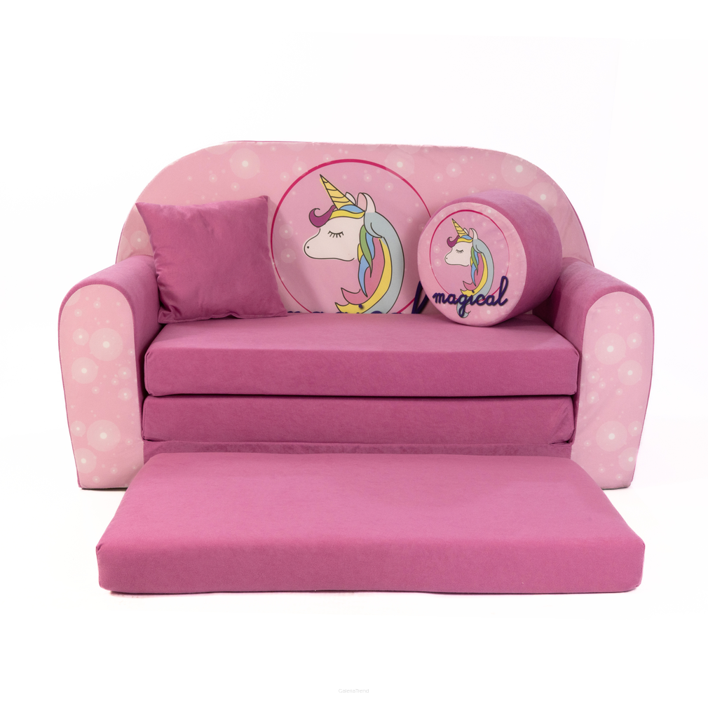 Sofa kanapa dla dzieci rozkładana Magiczny Jednorożec