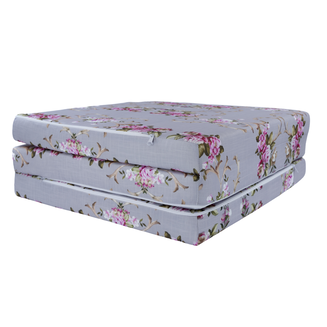 Materac Szare Kwiaty M 180x65x7cm Turystyczny Rozkładany - 5
