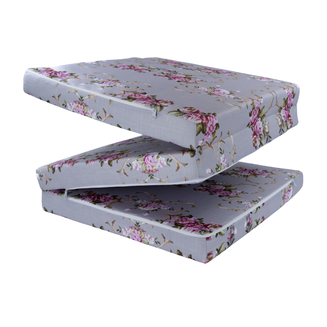 Materac Szare Kwiaty M 180x65x7cm Turystyczny Rozkładany - 6