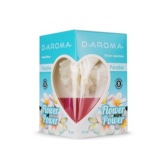 Dyfuzor zapachowy z kwiatem D-aroma Flower Power 75ml Paradise – Tropikalny Raj w Twoim Domu - 2