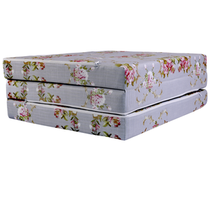 Materac Szare Kwiaty mikrofaza XM 195x60x9cmTurystyczny Rozkładany - 4