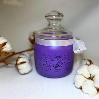 Świeca Cotton Delight: Esencja Czystości i Elegancji od SilverCandle - 3