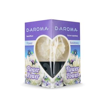 Dyfuzor zapachowy z kwiatem D-aroma Flower Power 75ml Flower – Kwiatowa Delikatność w Twoim Domu - 2