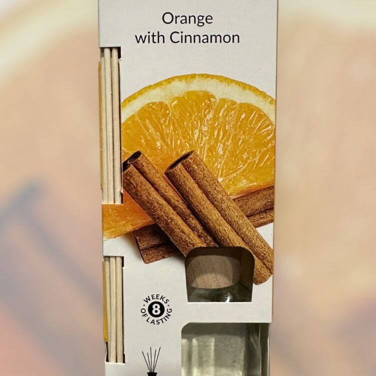 Dyfuzor zapachowy D-aroma Reed Diffuzer 100ml Orange With Cinnamon – Ciepło Domowego Ogniska