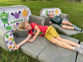 Sofa kanapa dla dzieci rozkładana Monster - 7