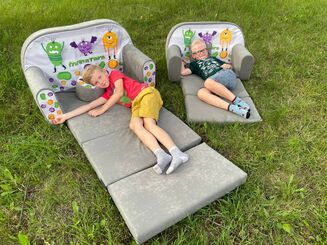 Sofa kanapa dla dzieci rozkładana Monster - 8