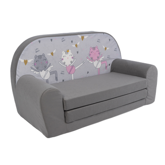 Sofka Dziecięca Mini Kanapa Łóżko Tańczące Kotki - 2