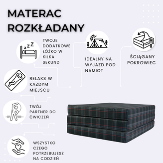 Materac VW GTI - L 195x80x9 cm - 2