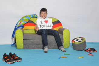 Sofa kanapa dla dzieci rozkładana Flaga Niemiecka - 7