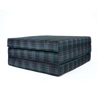 Materac VW GTI - M 180x65x7cm Szara Krata z Czerwienią Rozkładany Turystyczny - 4