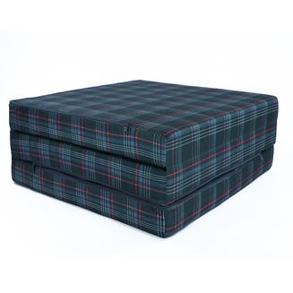 Materac VW GTI - M 180x65x7cm Szara Krata z Czerwienią Rozkładany Turystyczny - 5