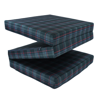 Materac VW GTI - M 180x65x7cm Szara Krata z Czerwienią Rozkładany Turystyczny - 6