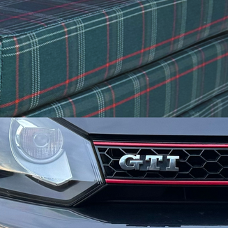 Materac VW GTI - M 180x65x7cm Szara Krata z Czerwienią Rozkładany Turystyczny - 9