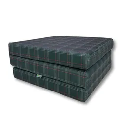 Materac M 180x65x7cm w Kratę VW GTI - Komfort i Styl w Szarej Kracie z Akcentem Czerwieni