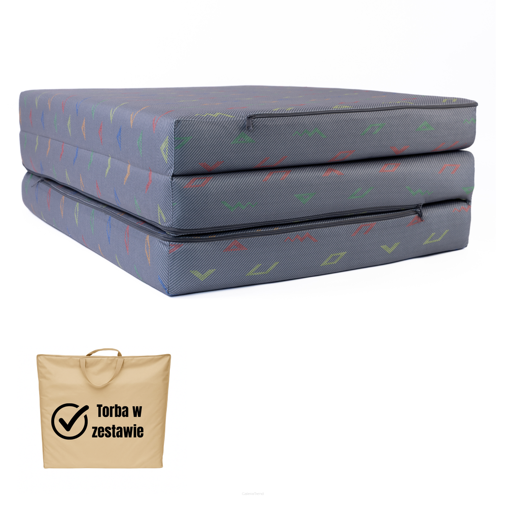 Materac Wzór VW T4 -XM 195x60x9cm Rozkładany Turystyczny