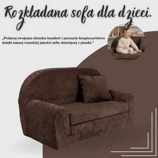 Sofka Mini Rozkładana Okrągła SZTRUKS - 34