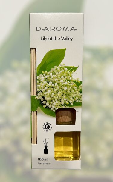 Dyfuzor zapachowy D-aroma Reed Diffuzer 100ml Lily Of The Valley – Wiosenna Świeżość w Twoim Domu