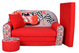 Sofa kanapa dla dzieci rozkładana  Racing Car - 3