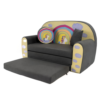 Sofa kanapa dla dzieci rozkładana Kucyk Tecza - 5