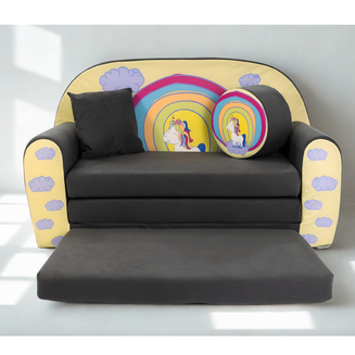 Sofa kanapa dla dzieci rozkładana Kucyk Tecza - 4