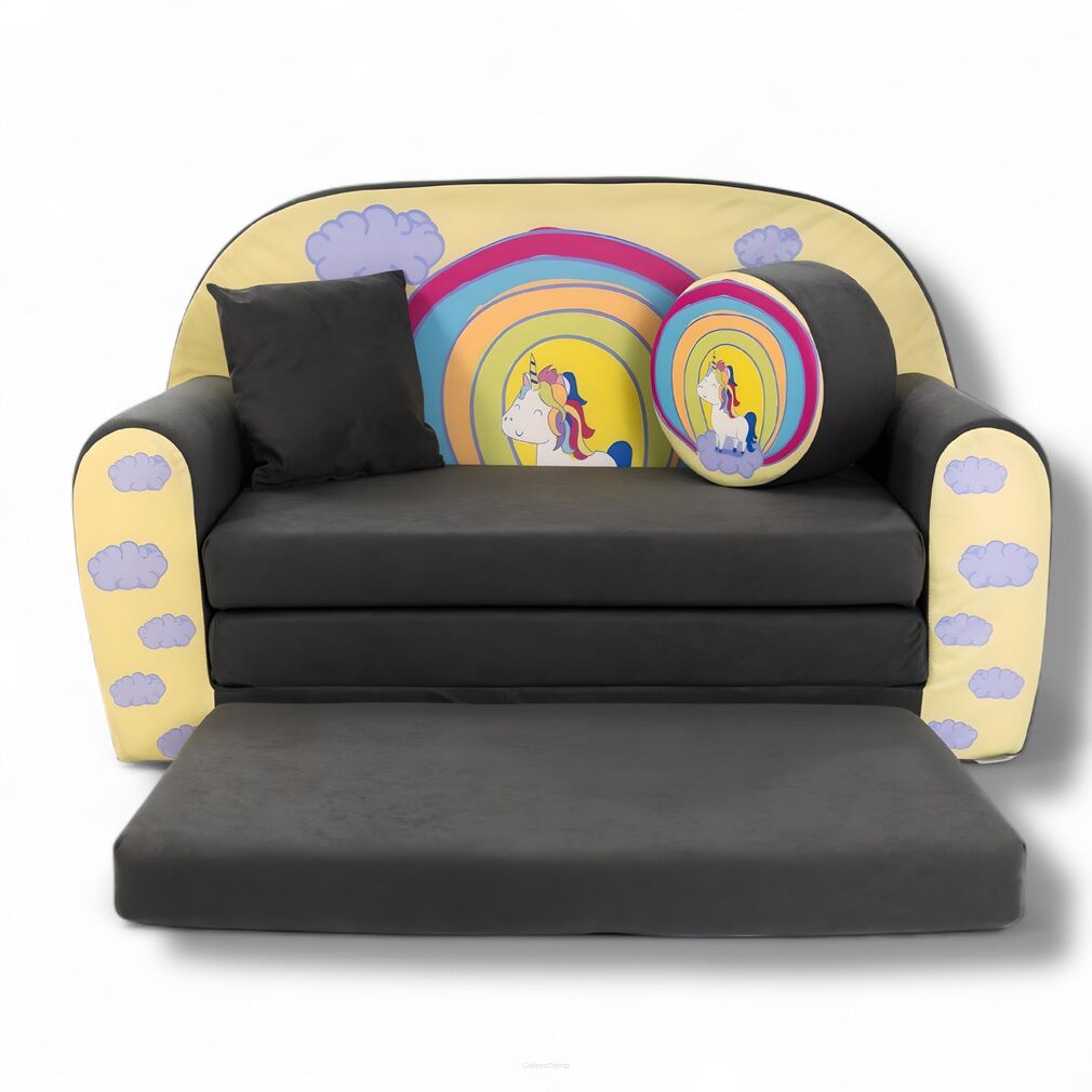 Sofa kanapa dla dzieci rozkładana Kucyk Tecza
