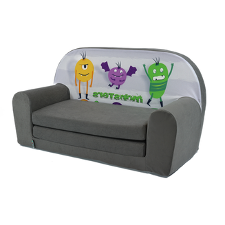 Sofka Dziecięca Mini Kanapa Łóżko Monsters - 4