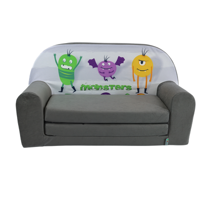 Sofka Dziecięca Mini Kanapa Łóżko Monsters