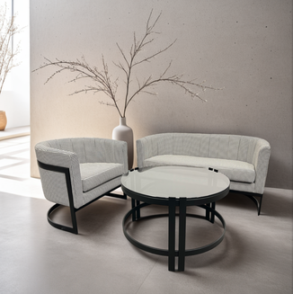 Stolik okrągły Glam okrągła podstawa - 3