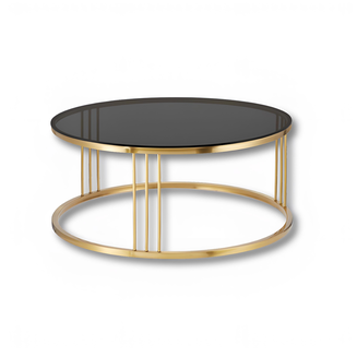 Stolik kawowy Glam Round Gold - 2