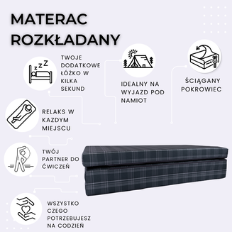 Materac VW GTD - XL 195x120x8 cm - 2