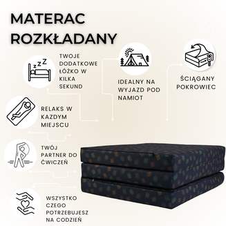 Materac Mercedes Vito M 180x65x7cm Turystyczny Rozkładany - 2