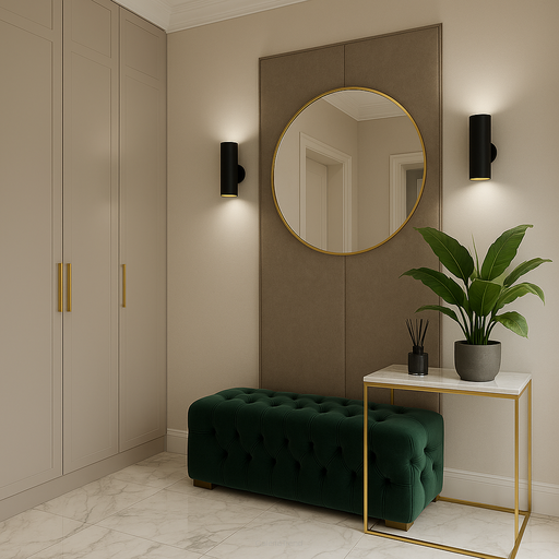 Przedpokój glamour aranżacje